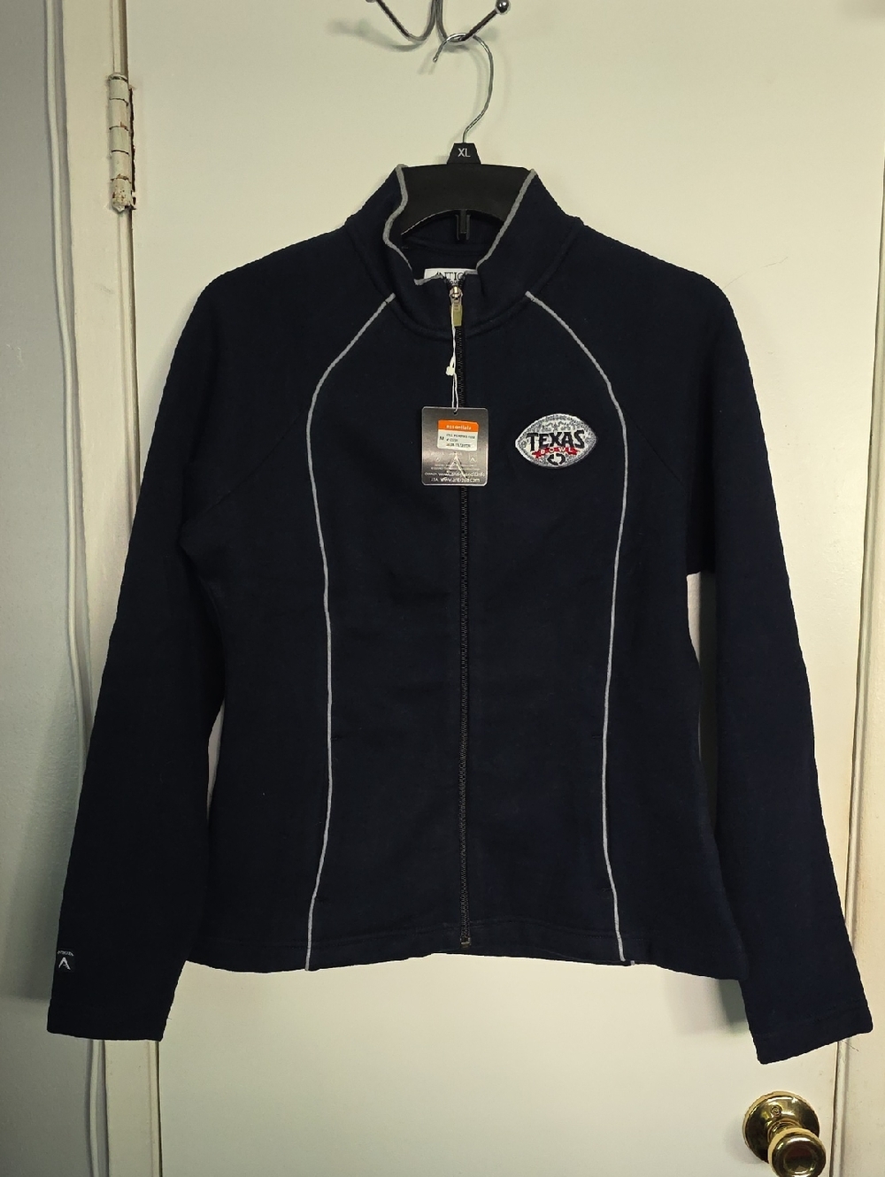 Antigua Navy Full-Zip Women's Utility Jacket with Contrast Piping